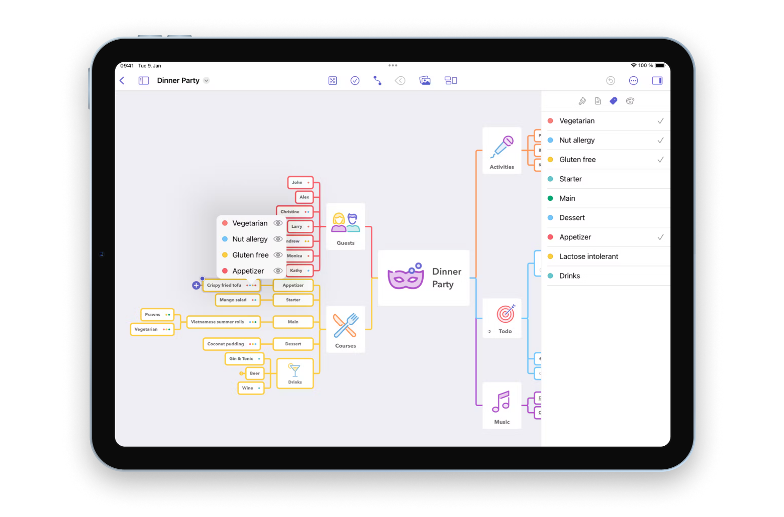 mindnote mind map and brainstorm ideas app