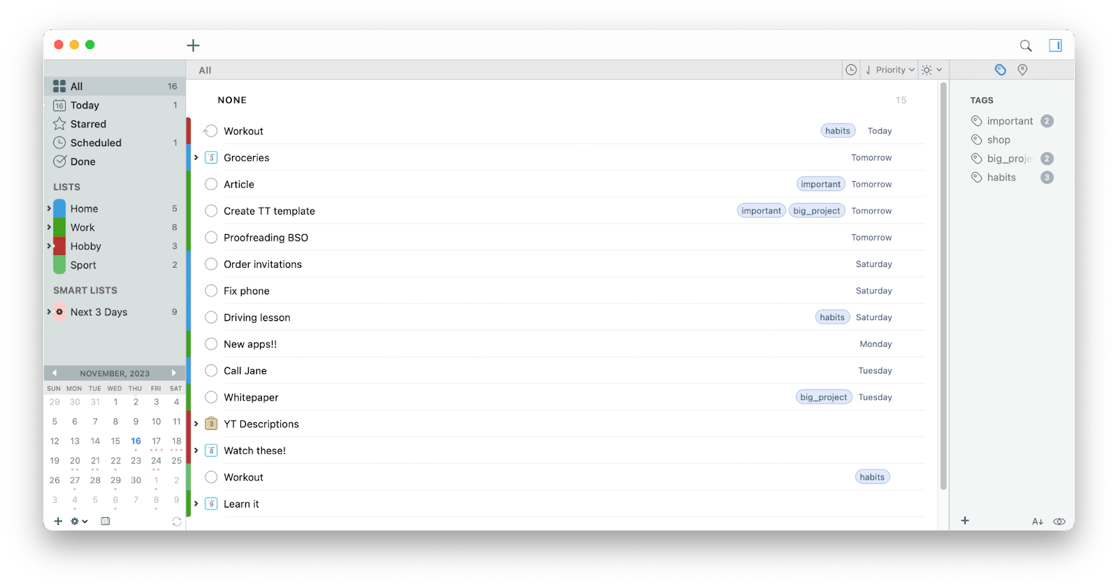 2Do's task manager