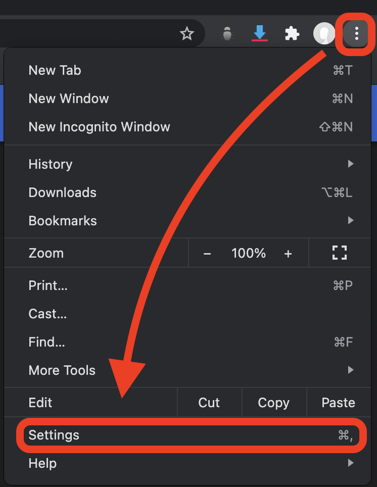google chrome downloads menu for mac