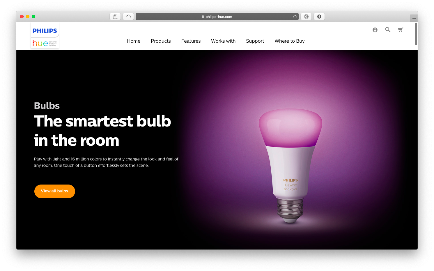 Philips hue smart home bulb Apple