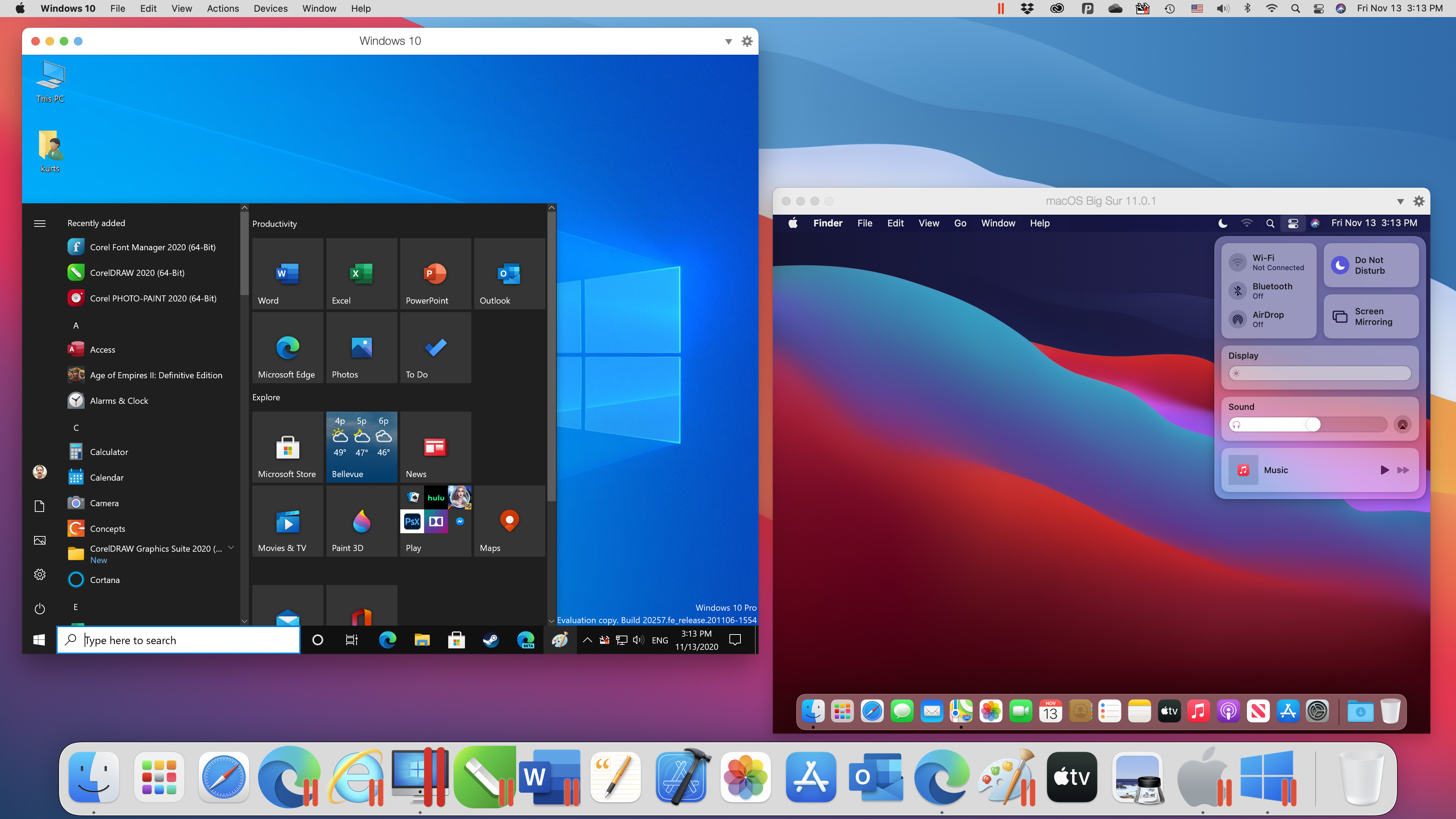launch windows virtual pc for mac