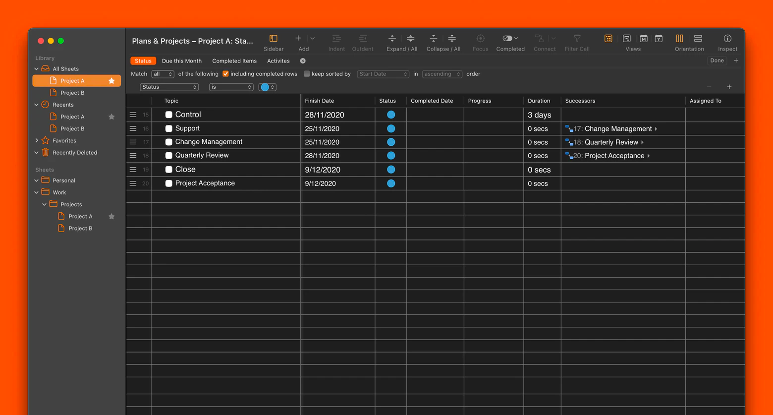 How to make a timeline on a Mac