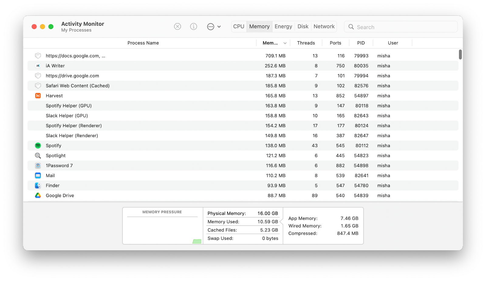 How To Fix The System Has Run Out Of Application Memory Mac Issue   Activity Monitor Memory Tab 