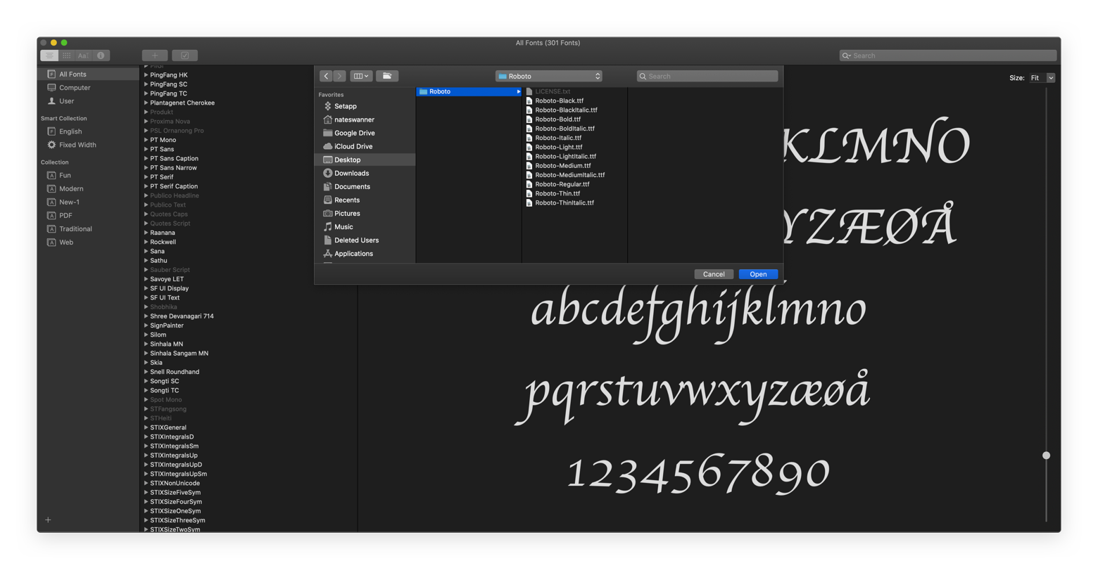 libra font for ms word on mac