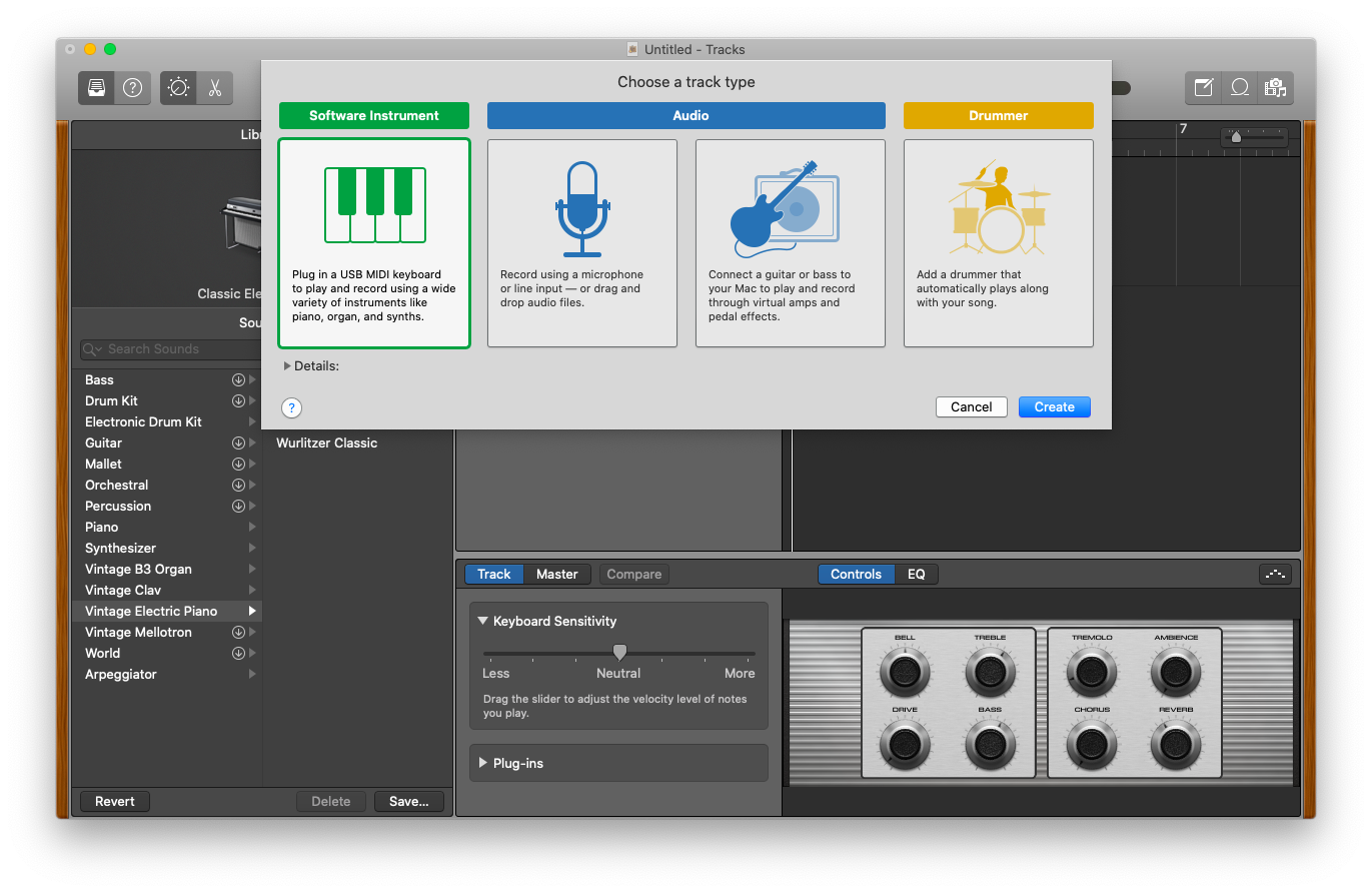 Garageband templates