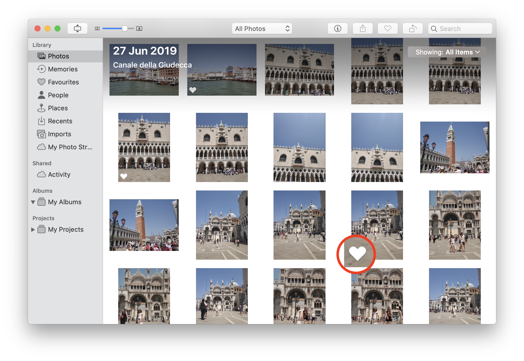 organize photos on mac save import