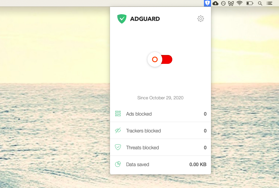 AdGuard blocks any trackers from the websites you visit