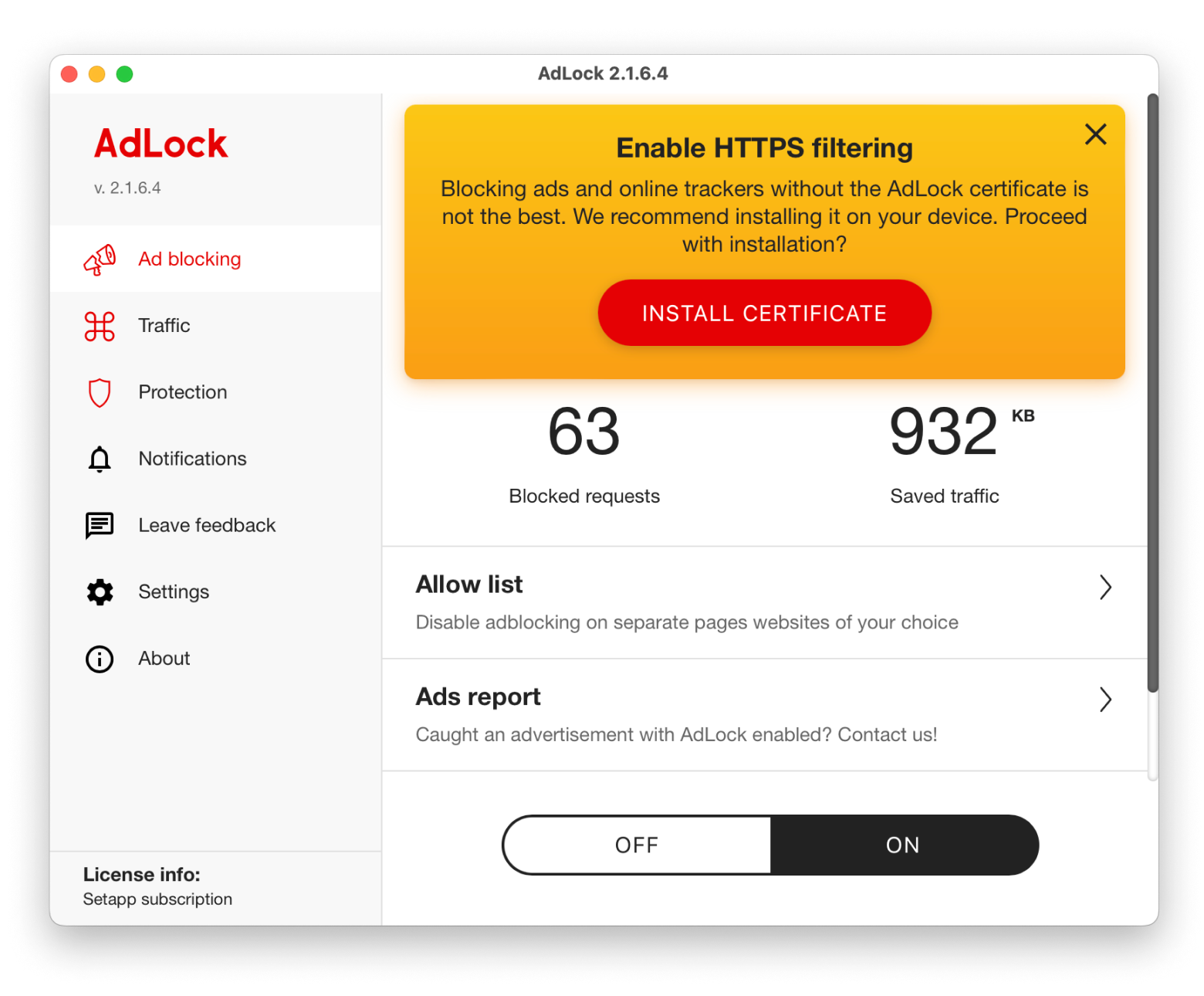 adlock ads blocking app mac