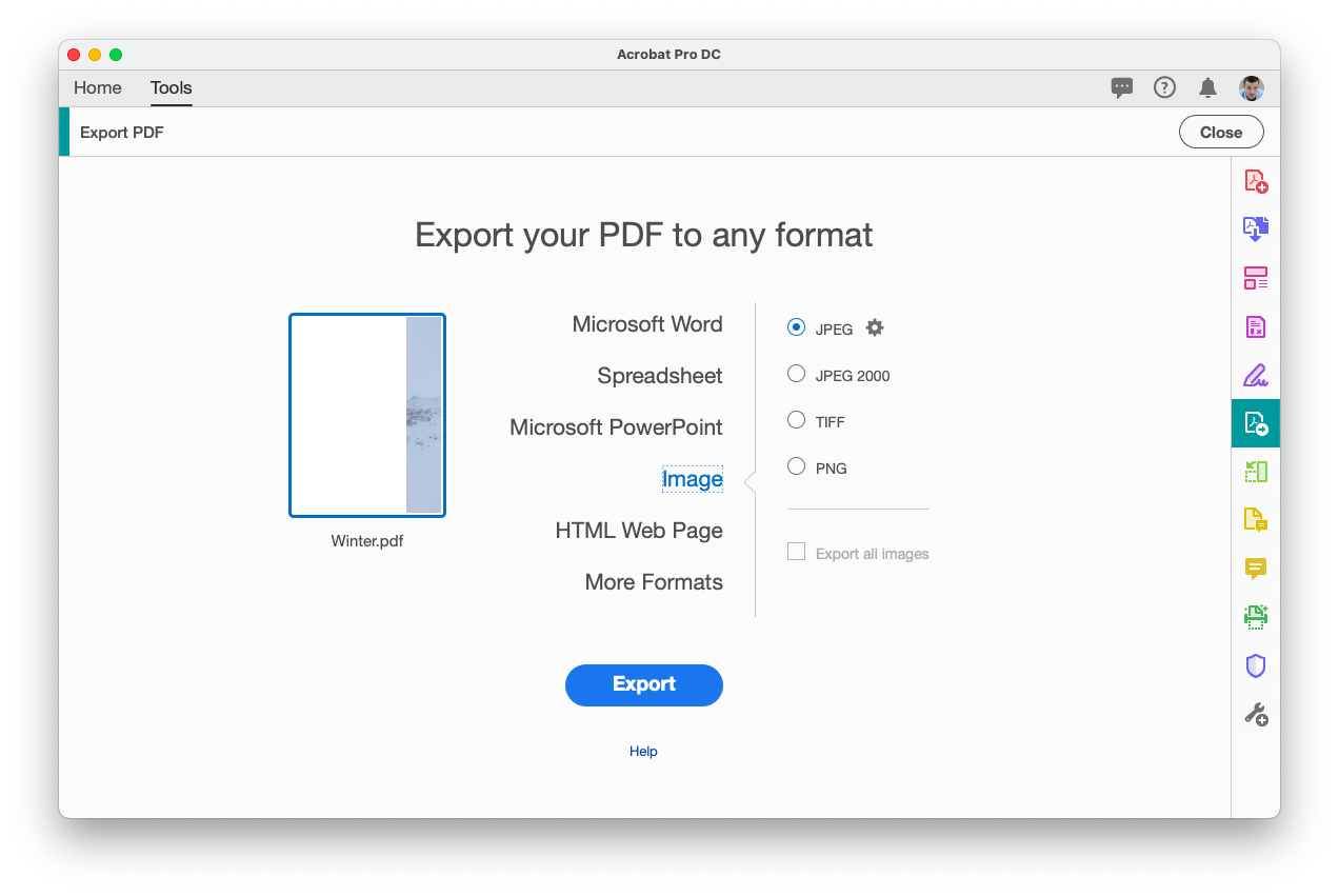 extract images from PDF with Adobe Acrobat Pro