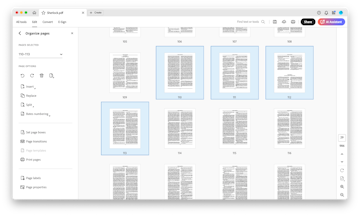 reorder pages in Adobe Acrobat