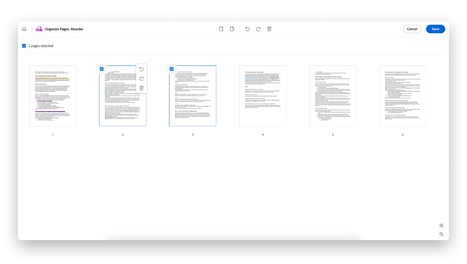 Adobe online organizer