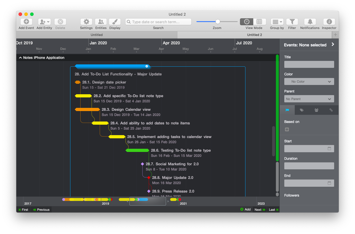 Gantt charts with Aeon Timeline Gantt charts with Aeon Timeline