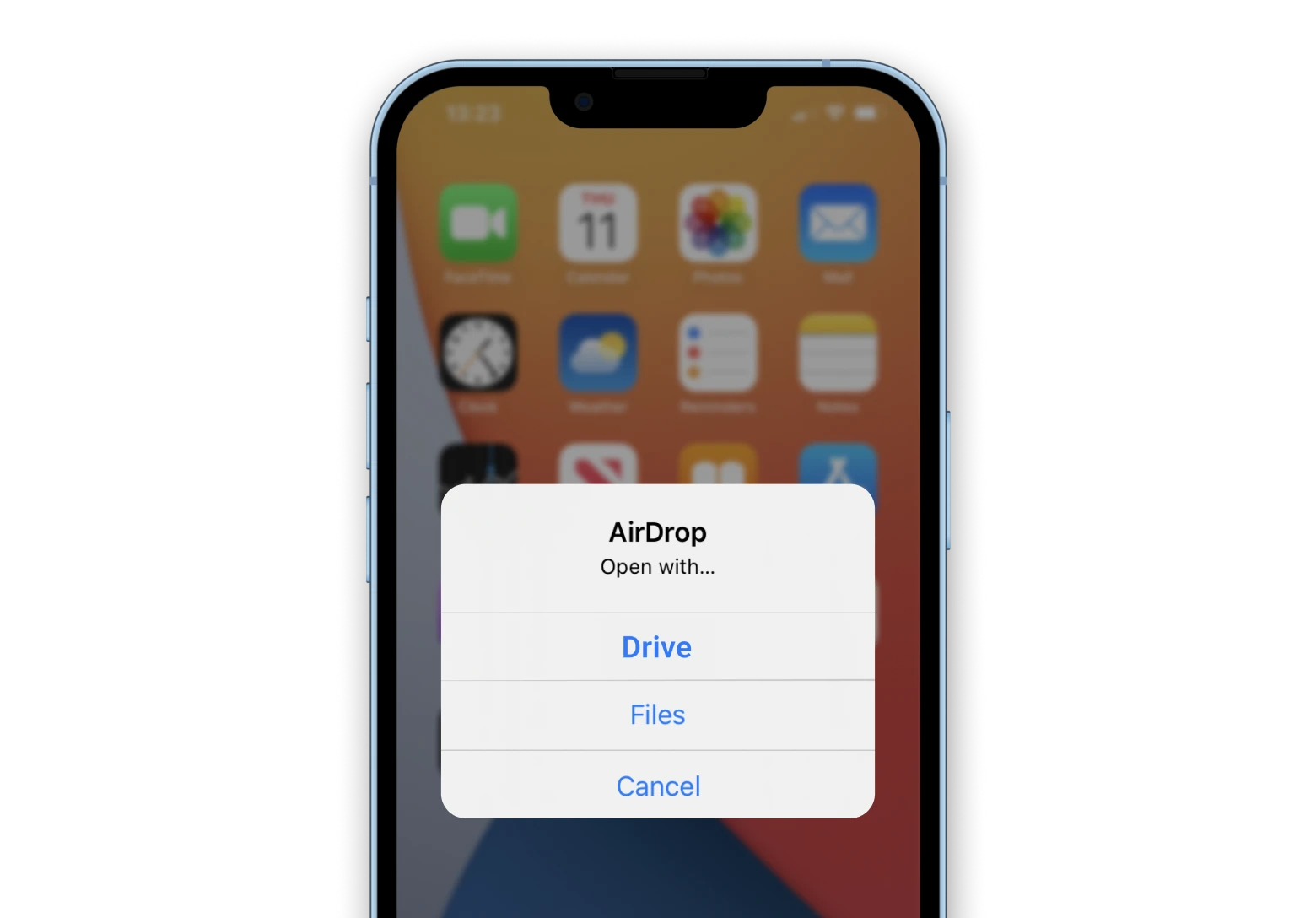 airdrop option ios