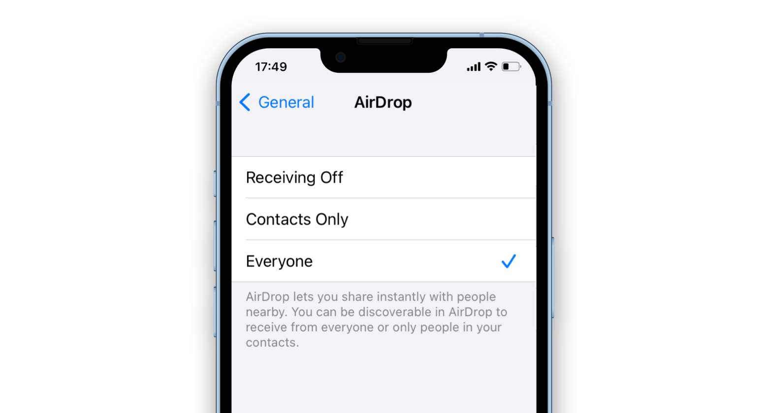 AirDrop video from iPhone