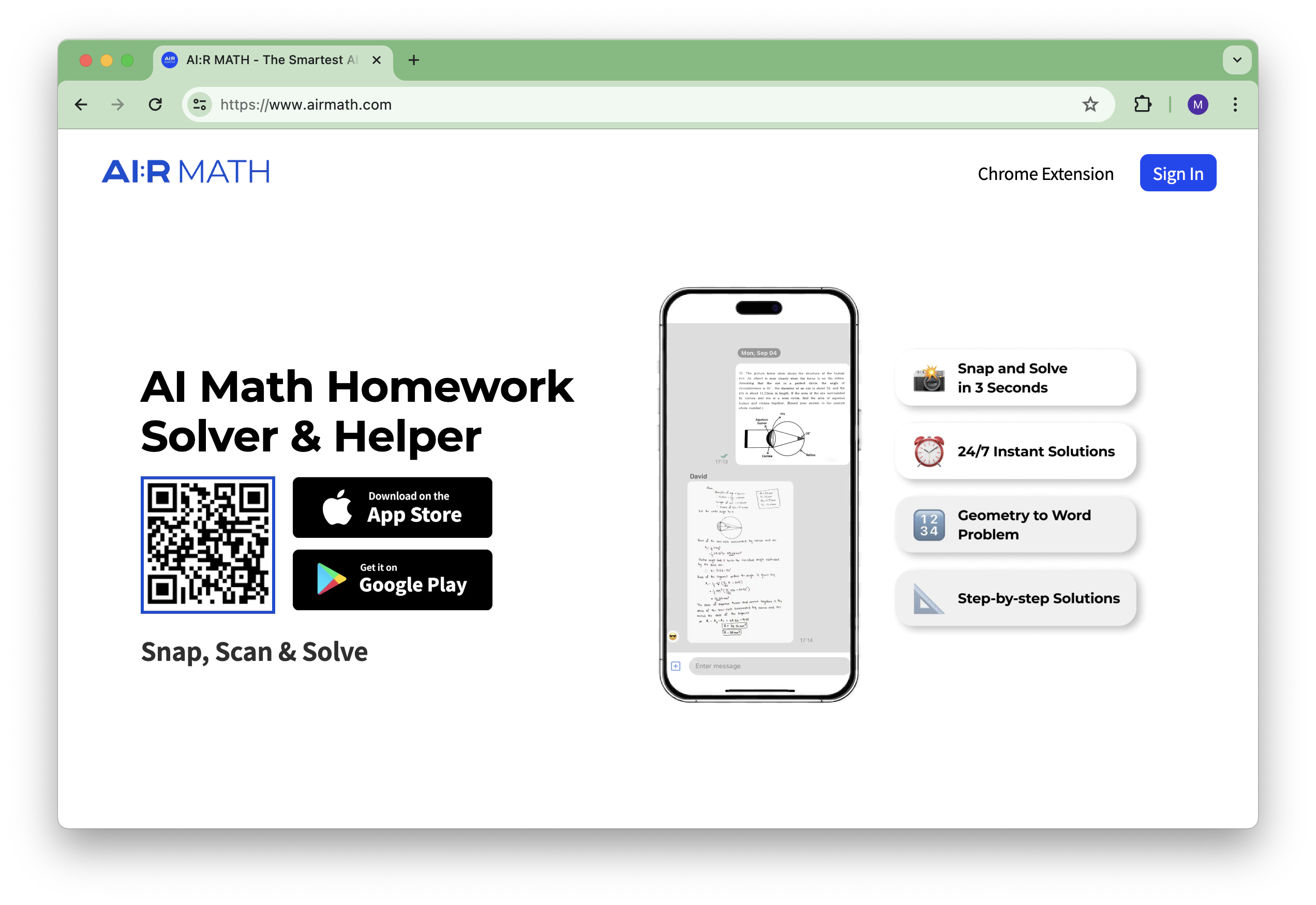 Al Math Homework Solver website