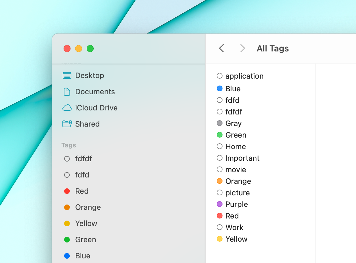 tag files and folders