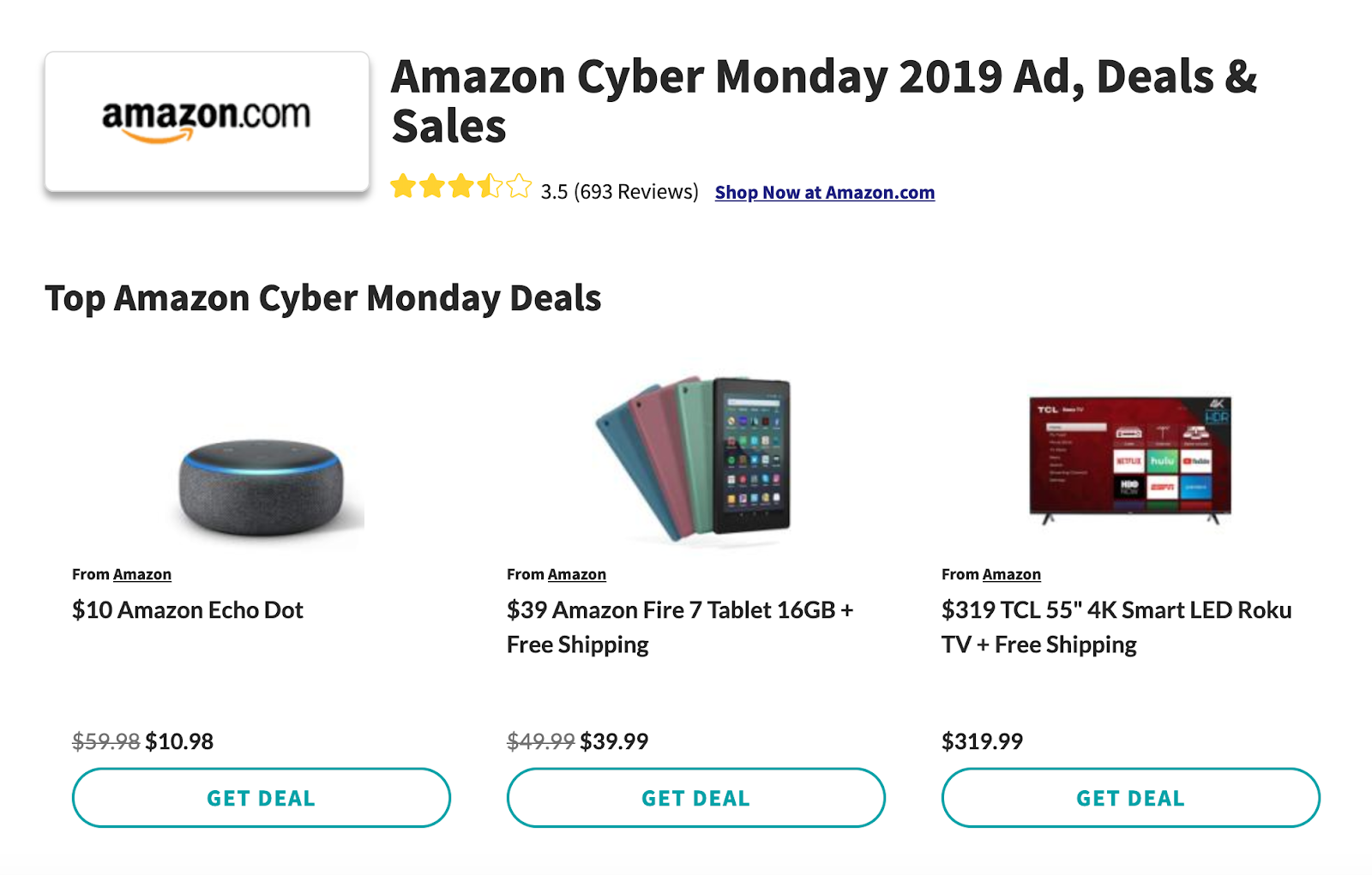 Amazon Cyber Monday deals 2019