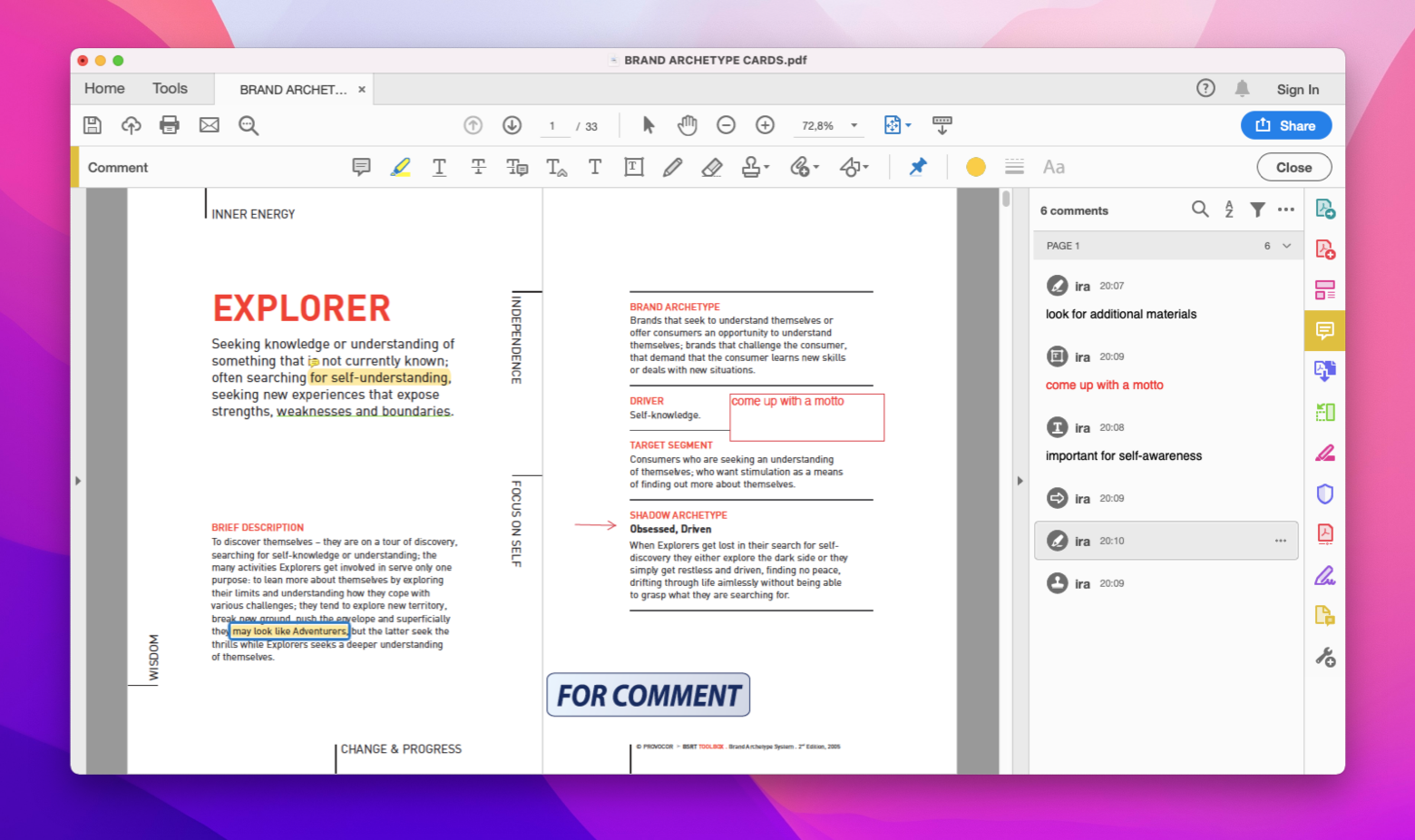 Annotate PDFs in Adobe Acrobat