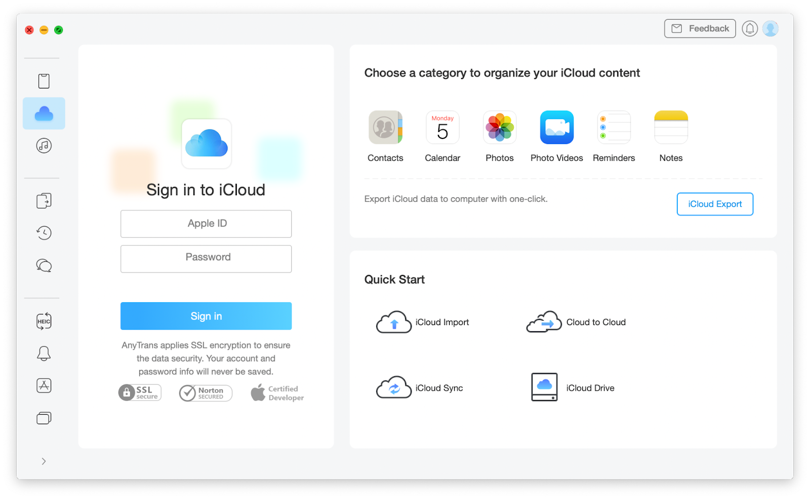 iCloud manager