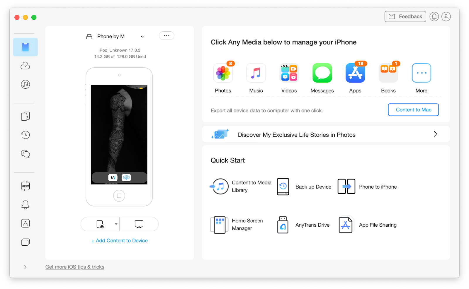 AnyTrans for iOS to transfer any data to Mac AnyTrans for iOS to transfer any data to Mac