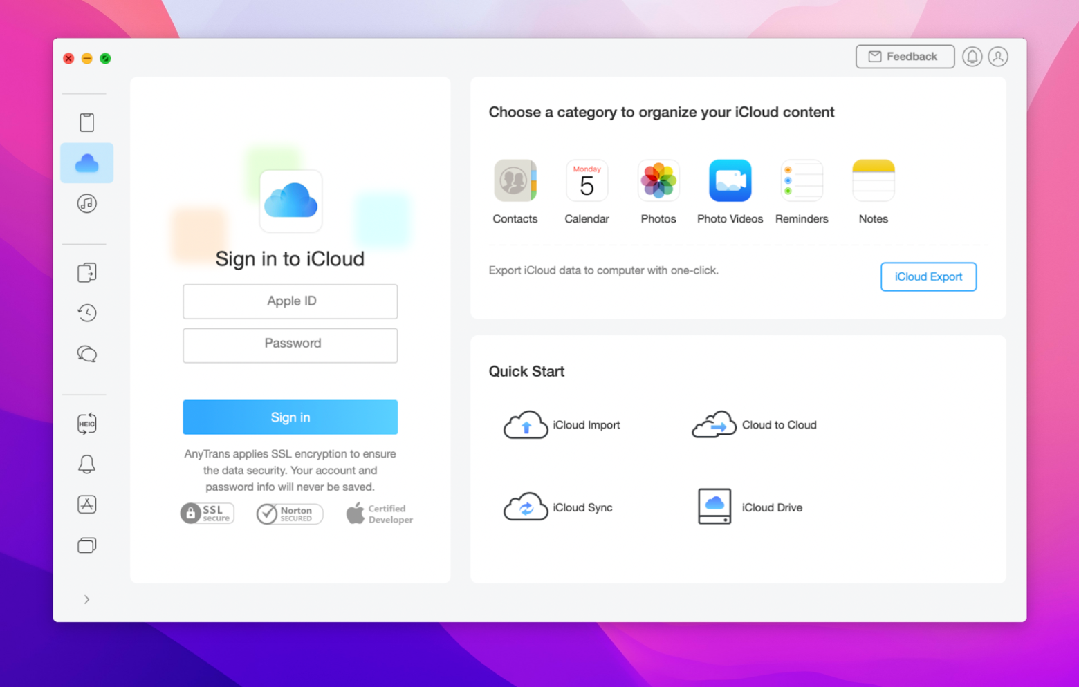 data migration between all Apple devices