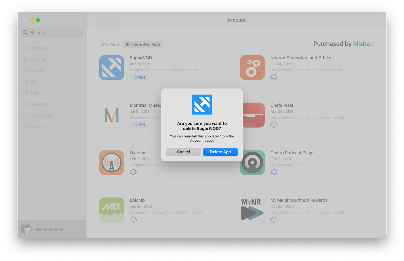 How to delete iOS apps from Mac with M1