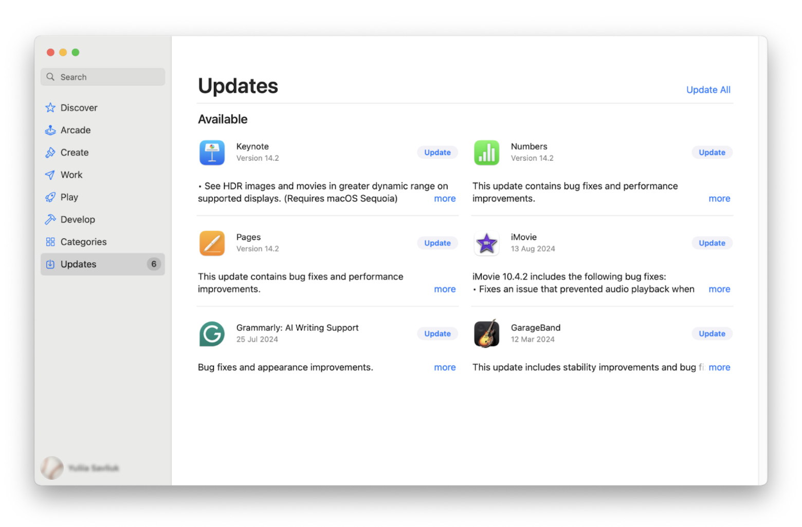 App Store Updates