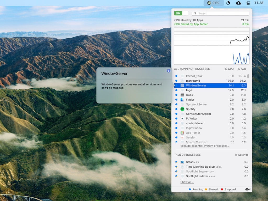 How to lower the WindowServer Mac process CPU usage