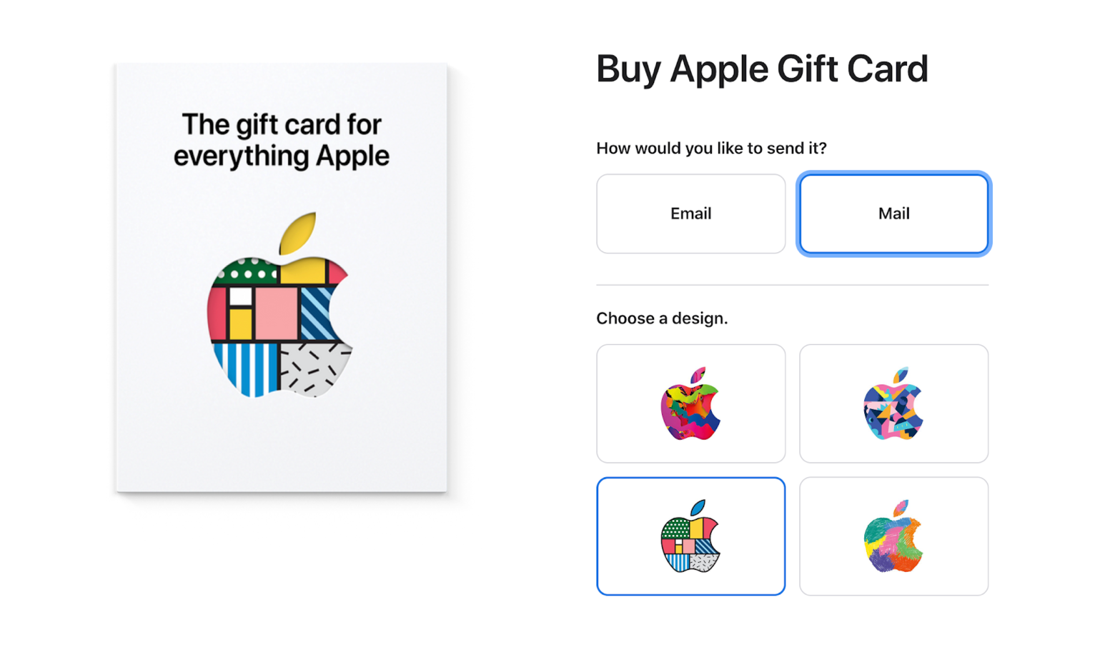apple store e gift card