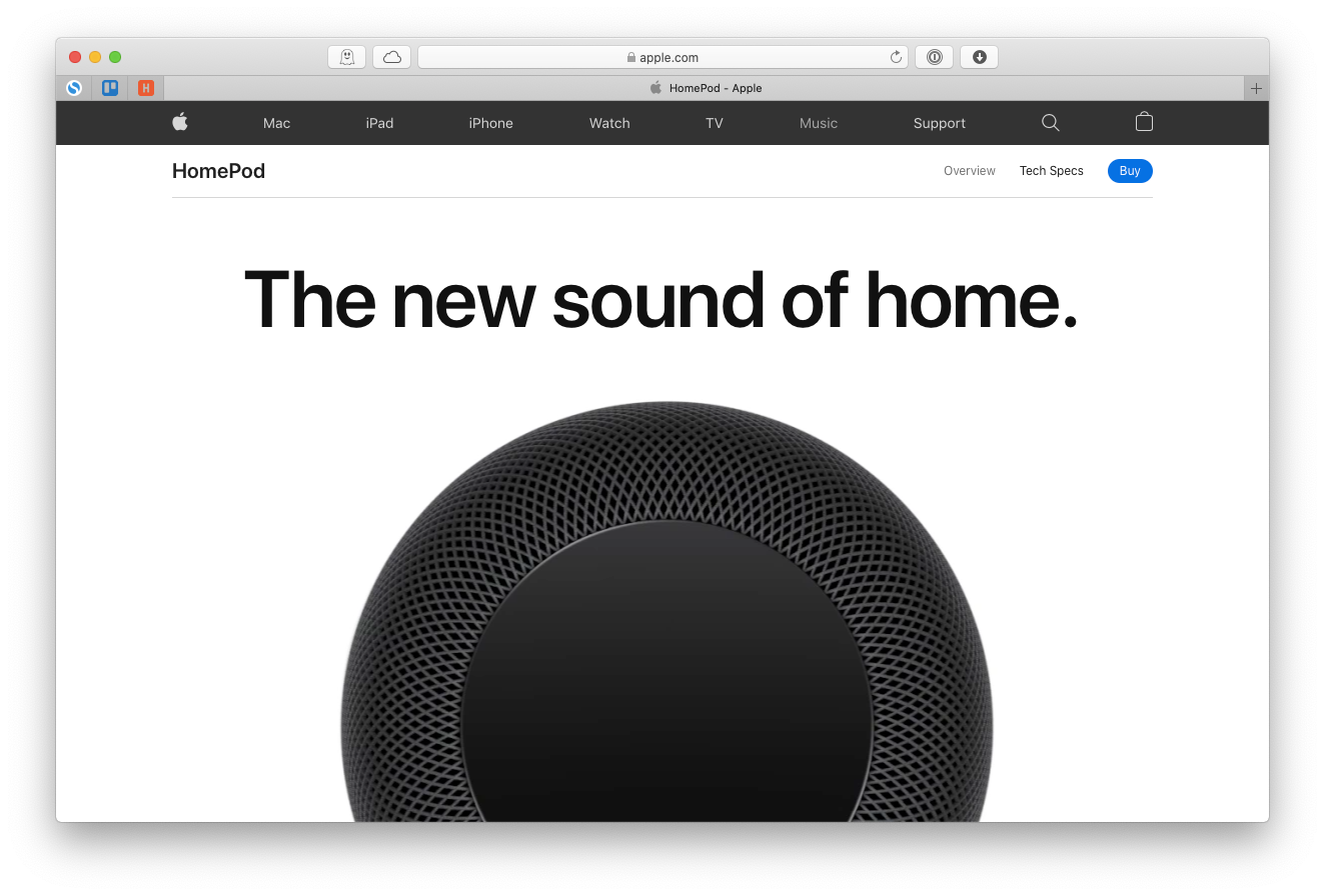 Apple HomePod speaker bluetooth Mac