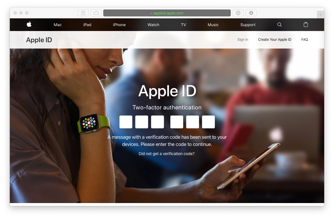 apple ID 2fa login