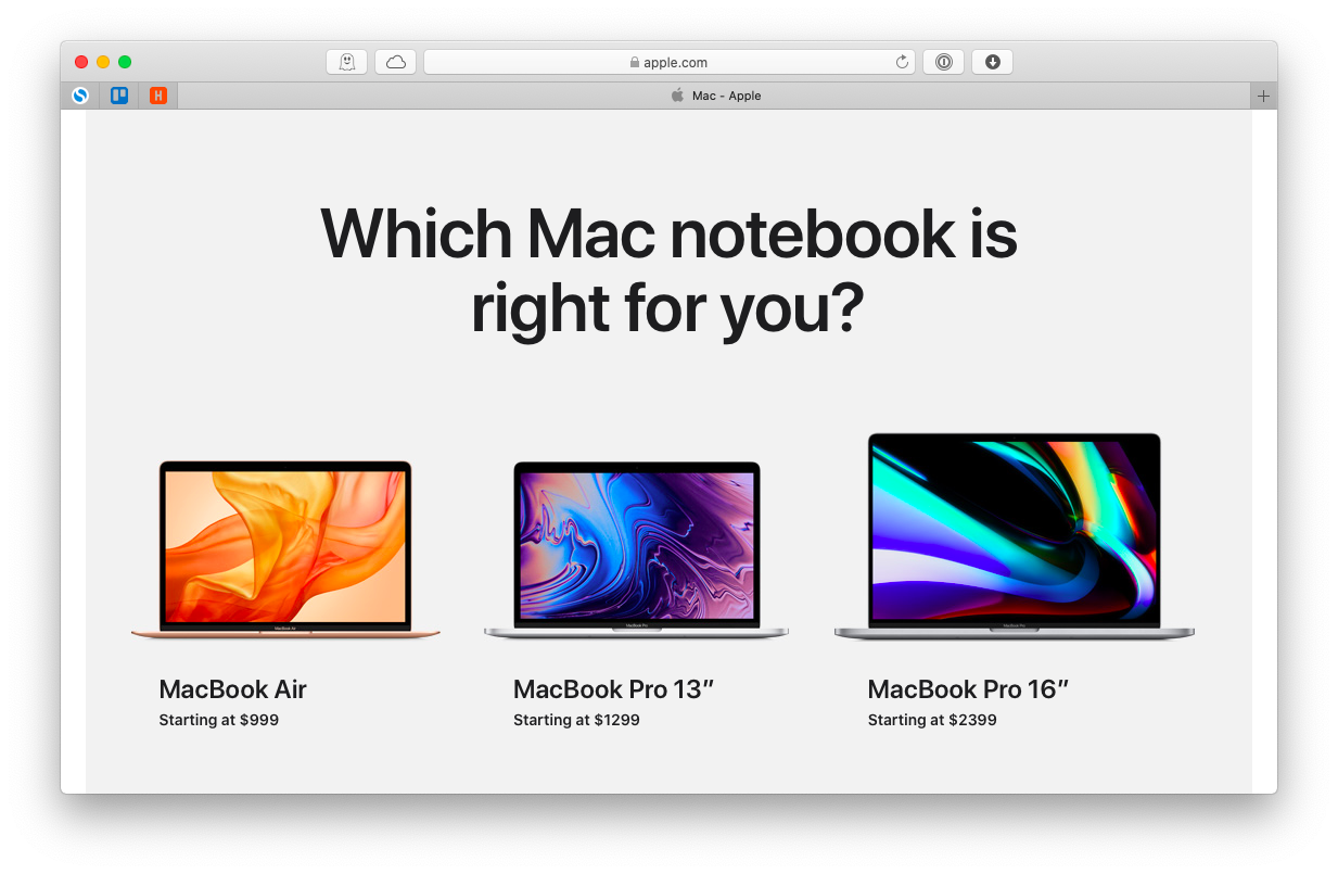 which mac for me 2017