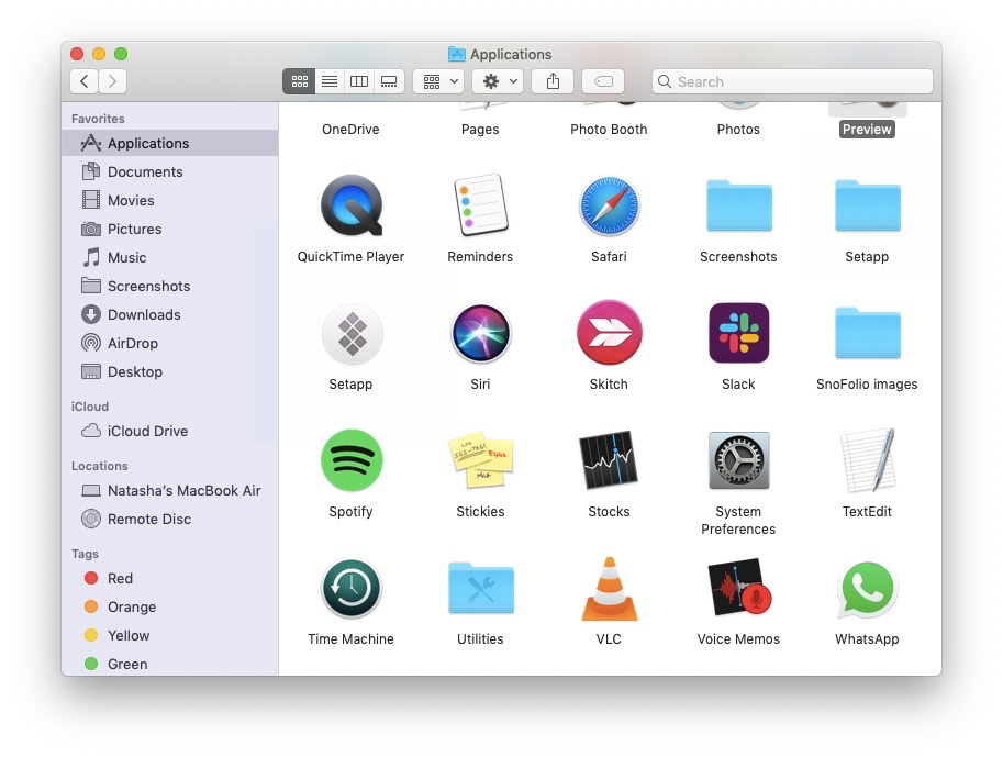 application folder Mac