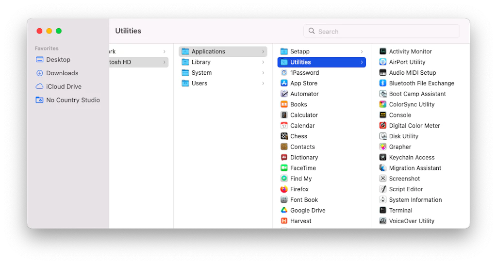 How to access the Applications folder on Mac