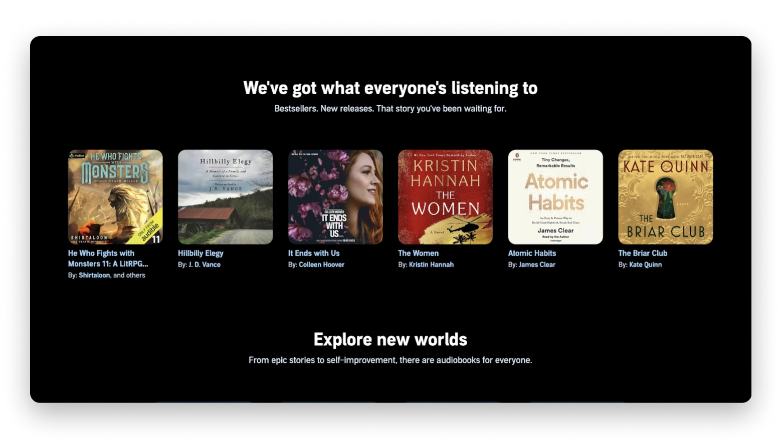 Audible audiobooks