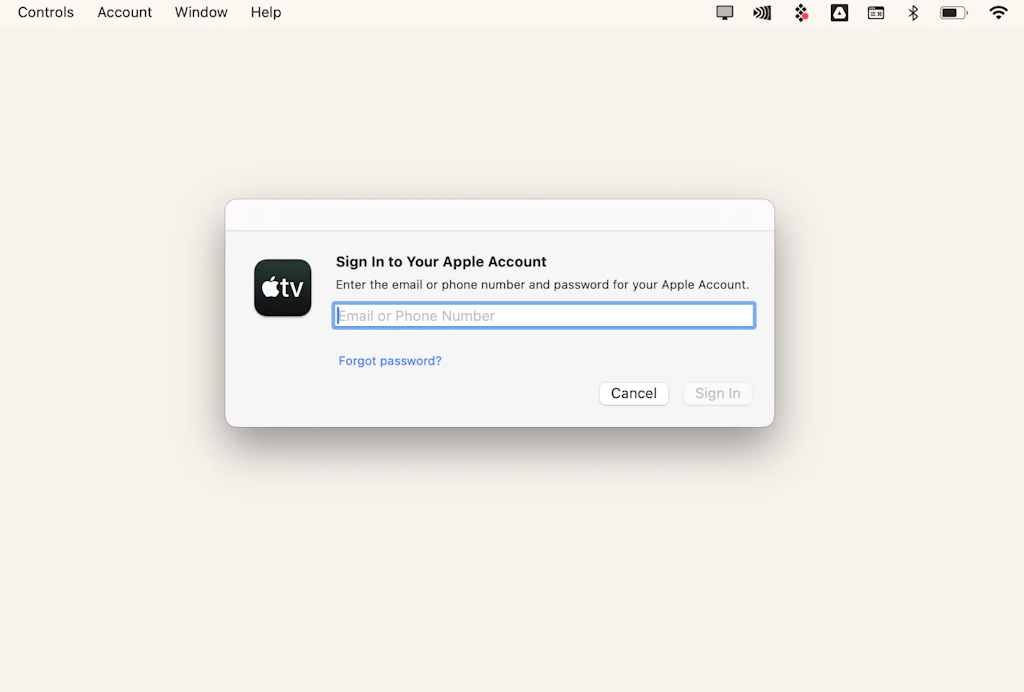 How to authorize MacBook for Apple TV