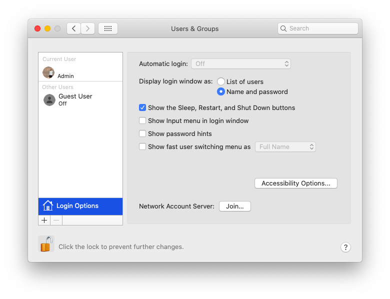 mac key shortcut to lock screen