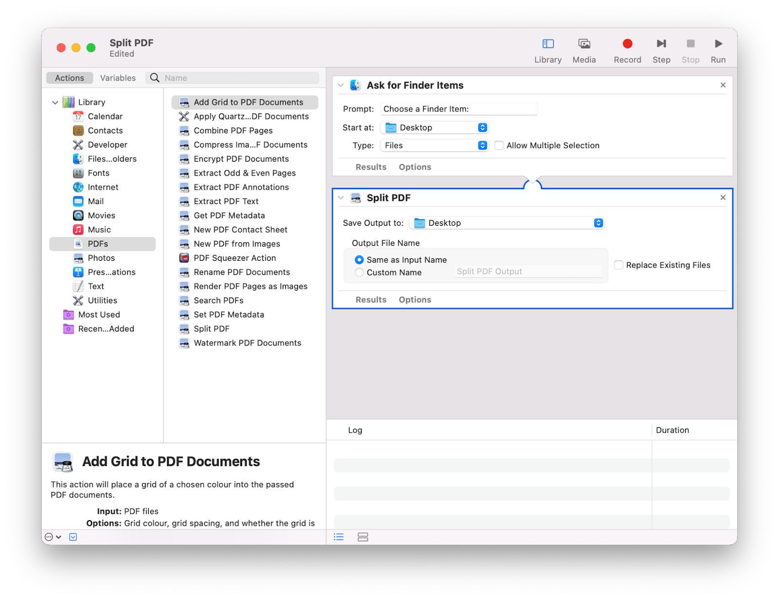 How to split PDF on Mac