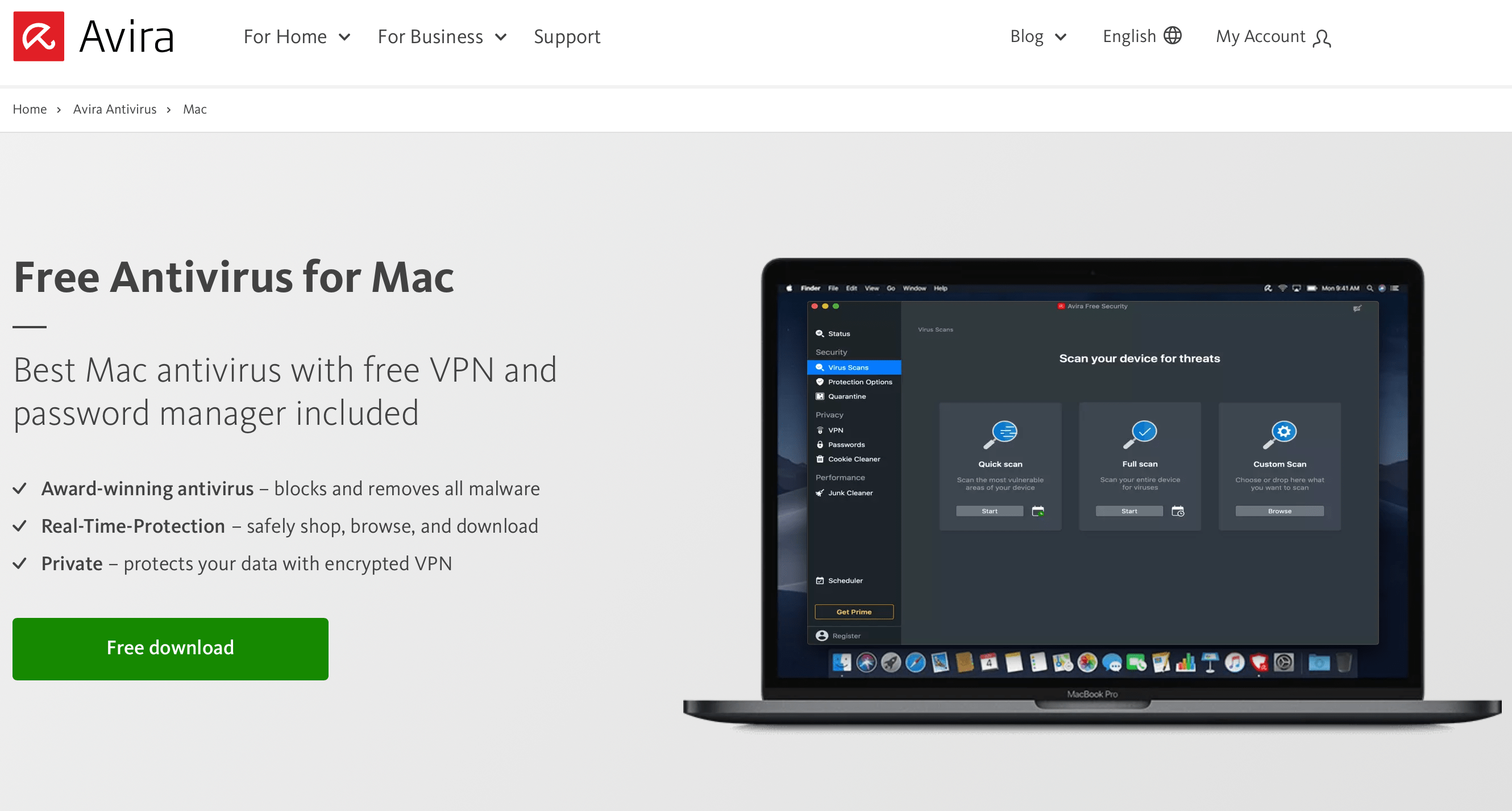 antivirus software for mac free
