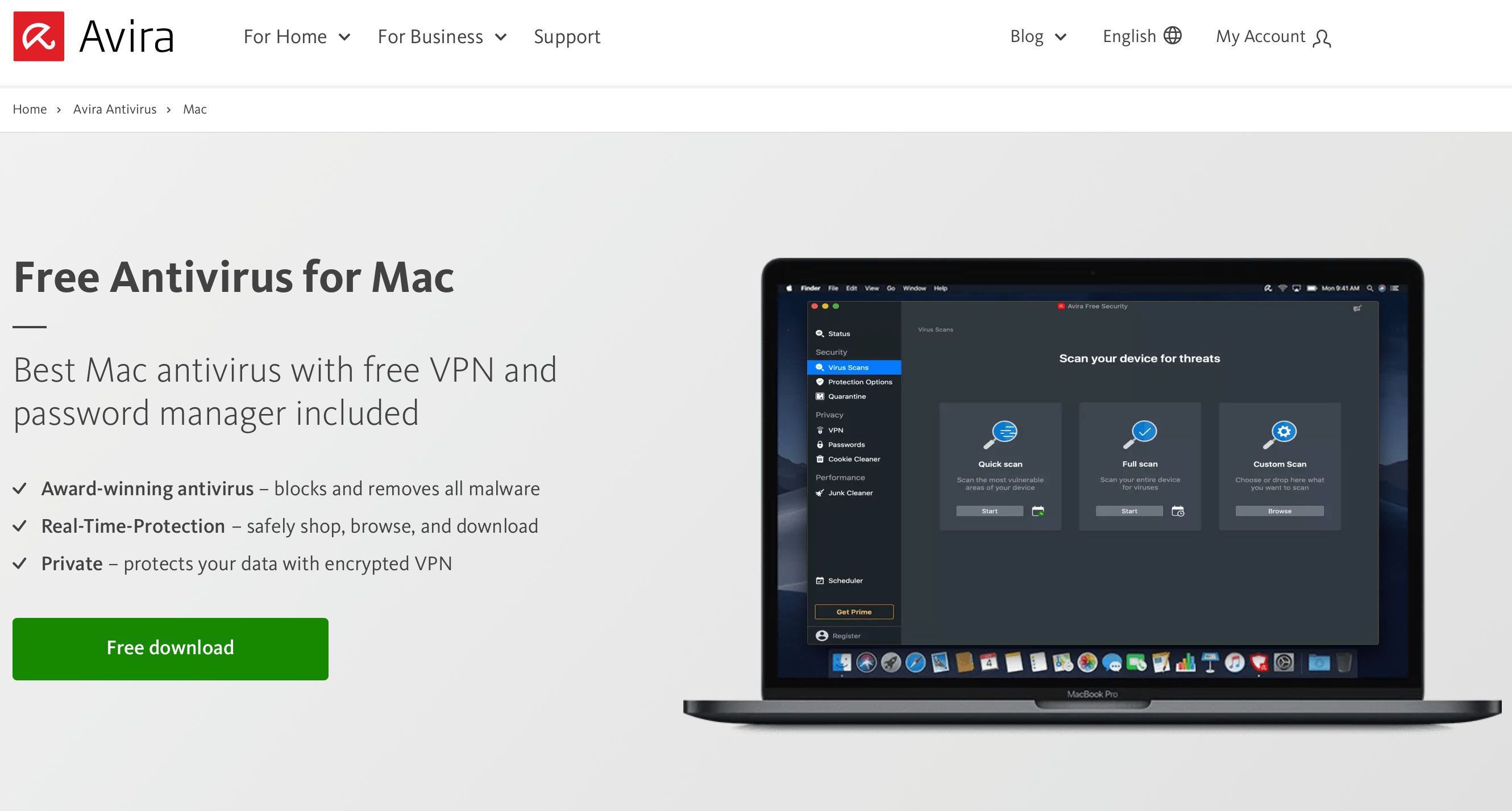 avira antivirus mac