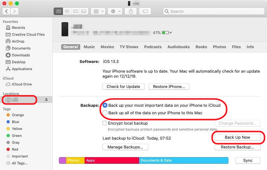 how to backup iphone to icloud first time