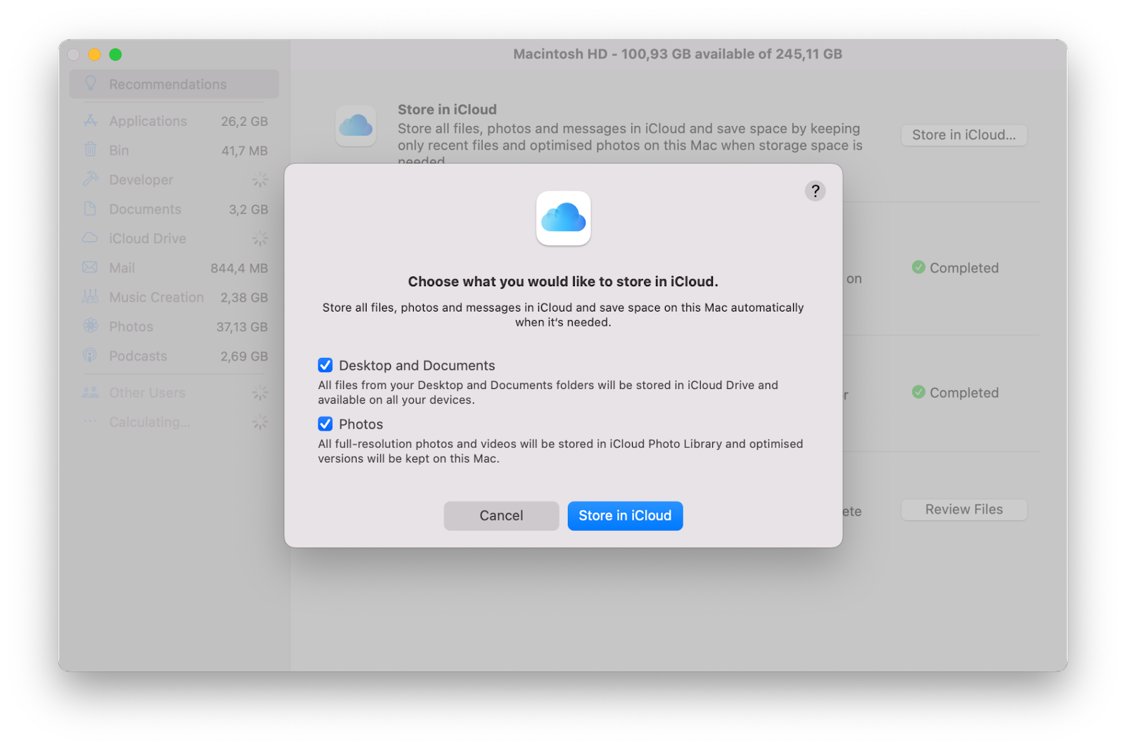 backup large files mac