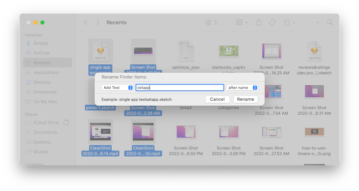 How to rename multiple files at once