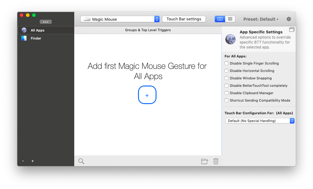 bettertouchtool magic mouse