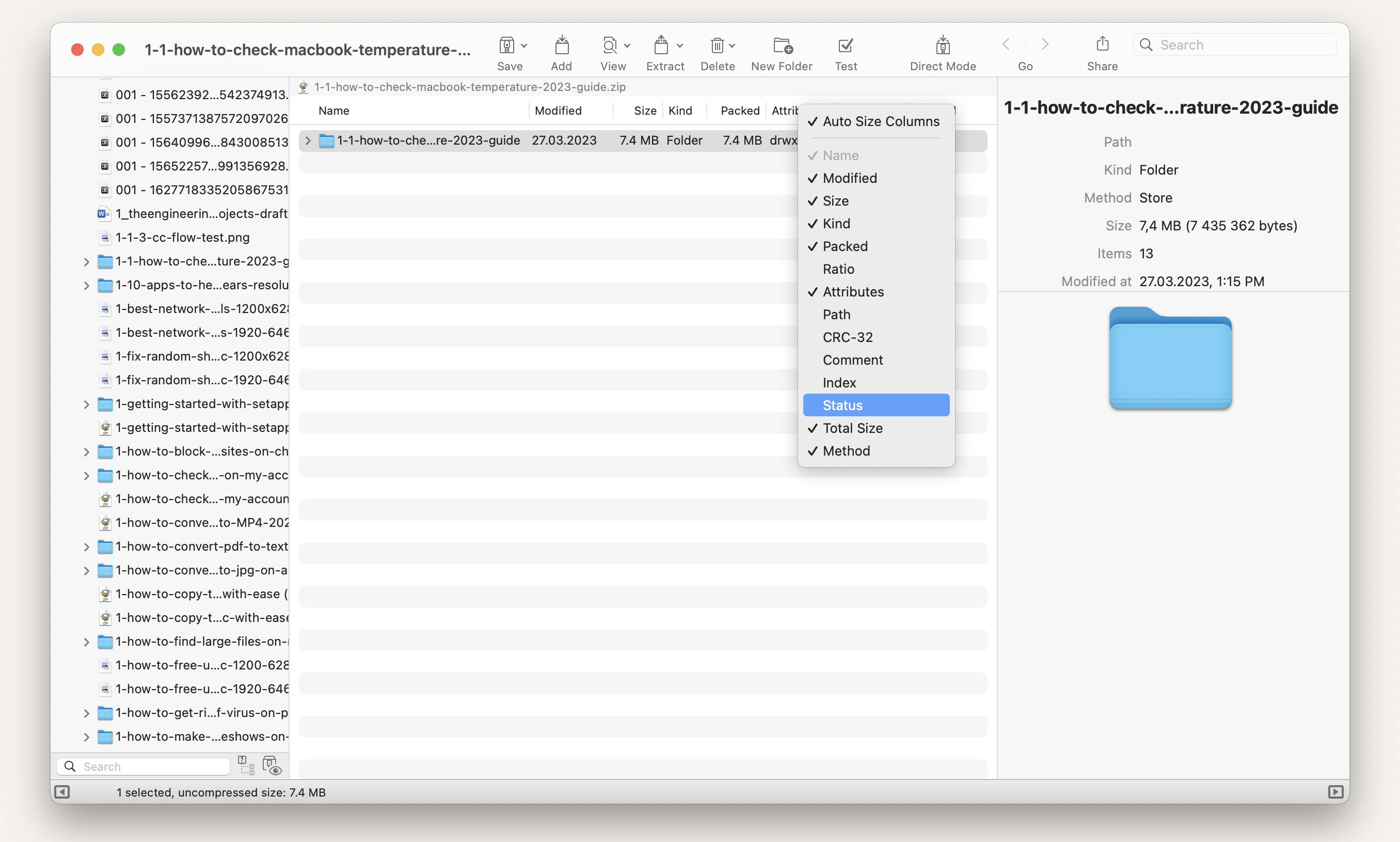 Zip and Unzip Files On a Mac 