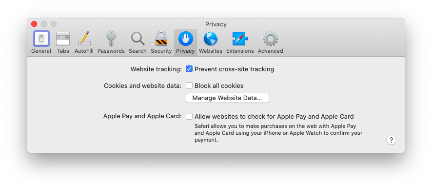 enable cookies for chrome apps on mac