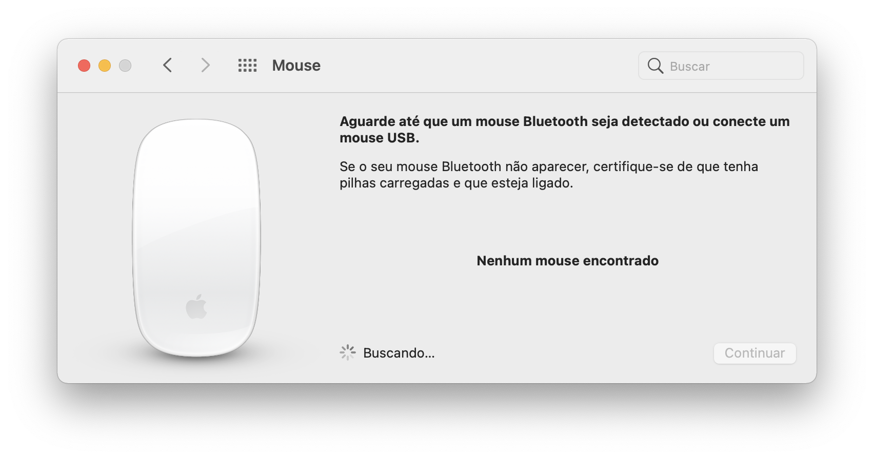 Mouse Bluetooth no Mac