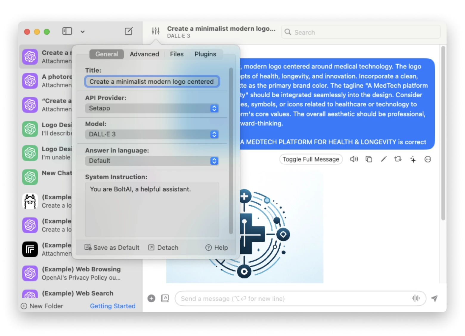 boltai dall-e-3 image generation tool