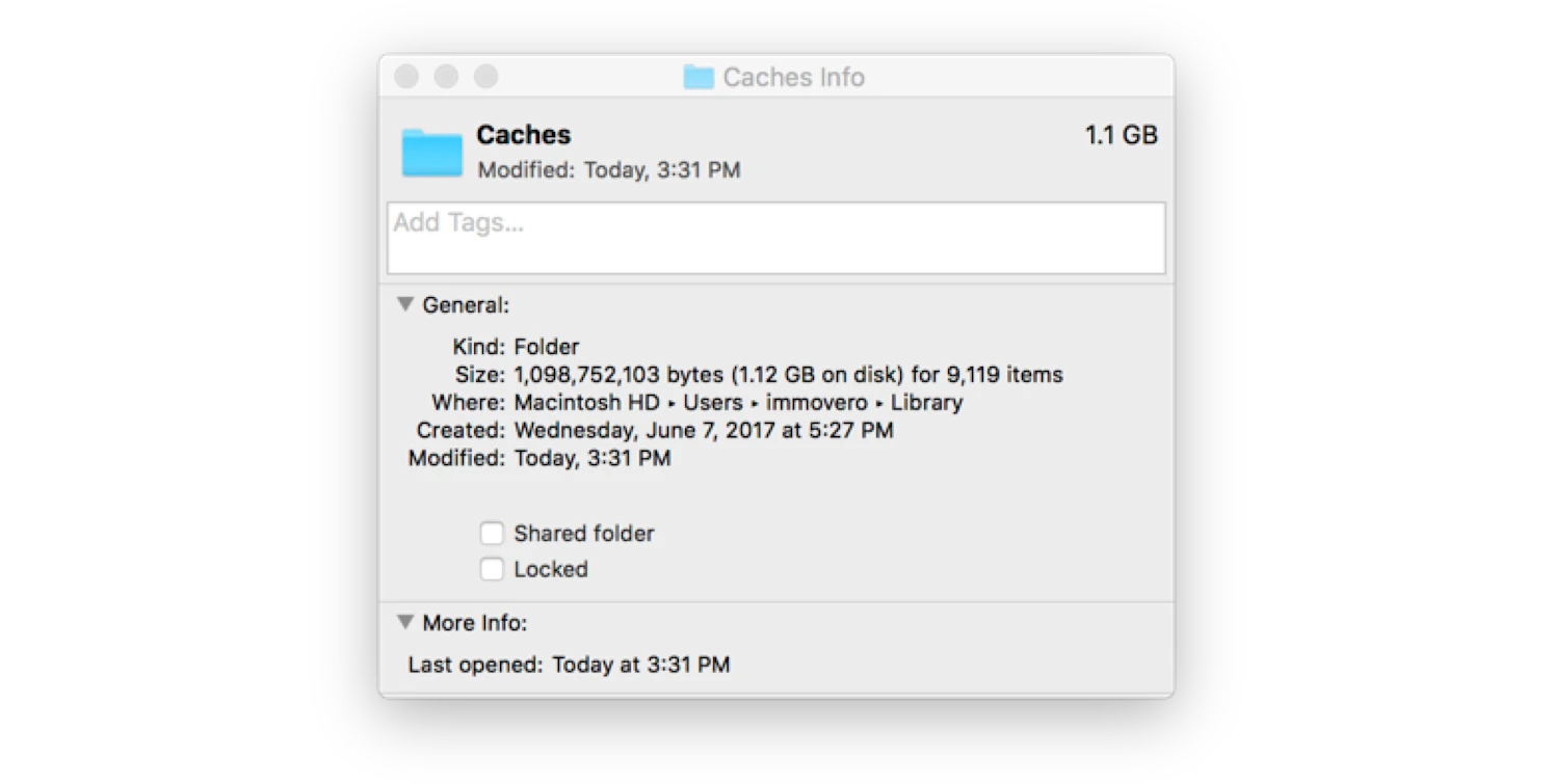 How to clear cache on a Mac