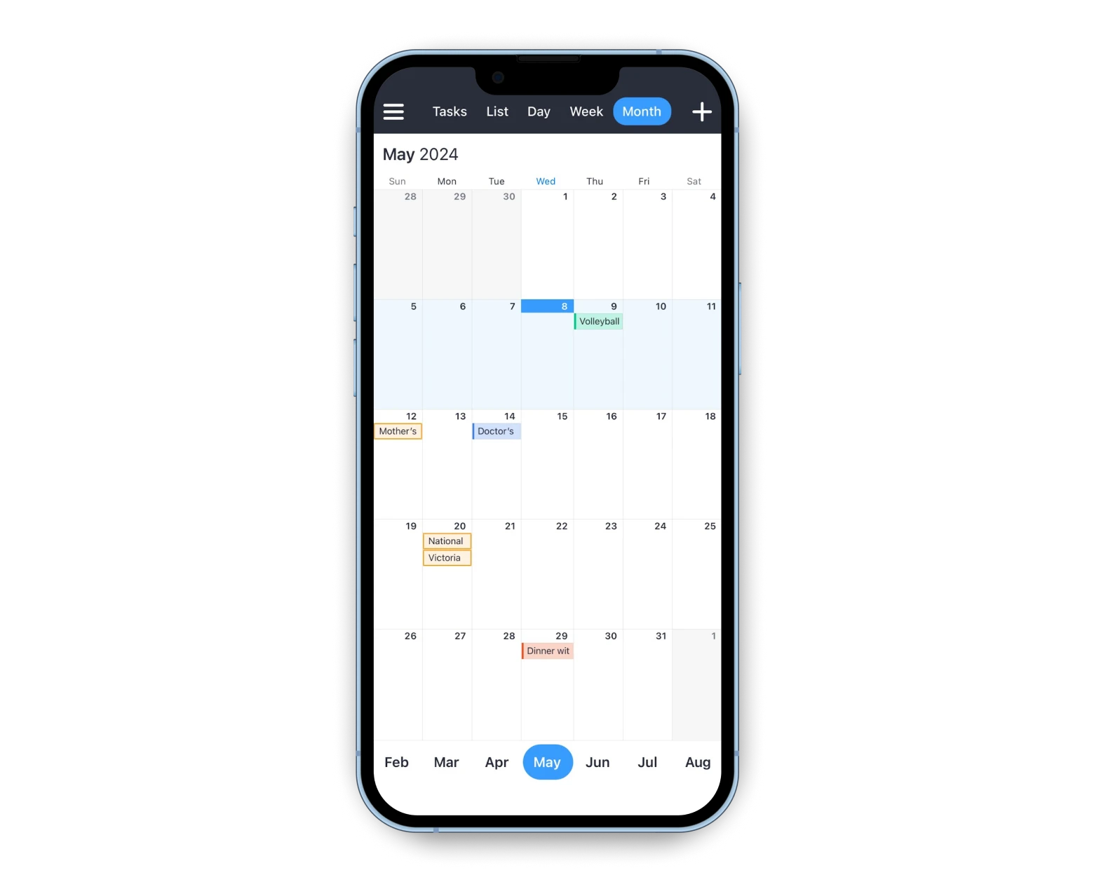 Calendars for iPhone